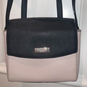 Kate spade pink and black cross body purse
